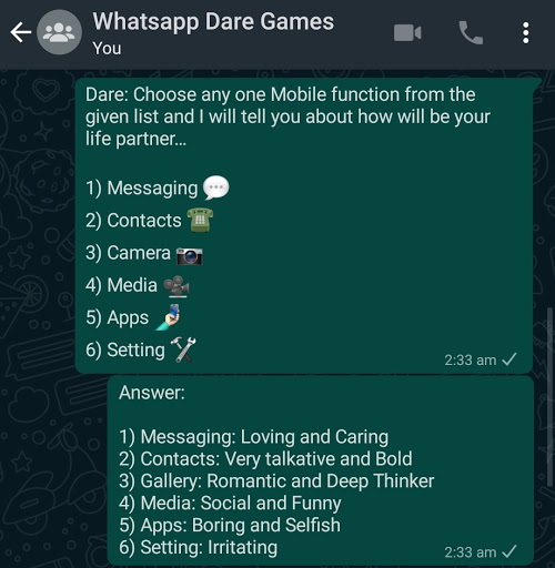 Games whatsapp Best games