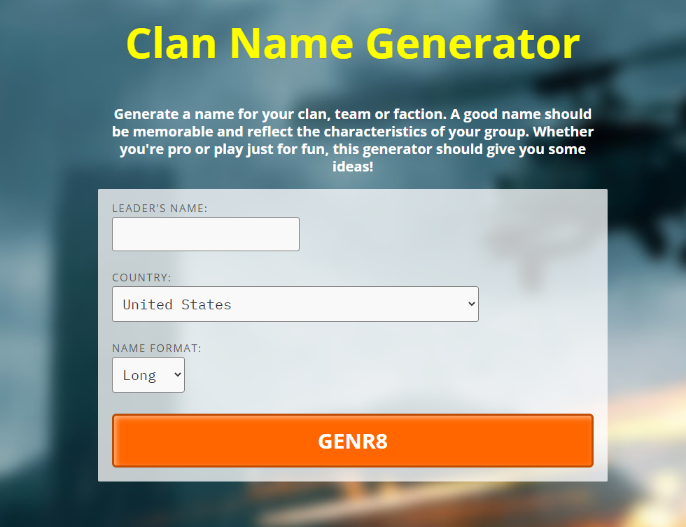 call of duty name generator